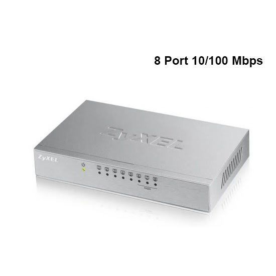 Zyxel Es-108a 8 Port 10-100 Mbps Metal Kasa Switch