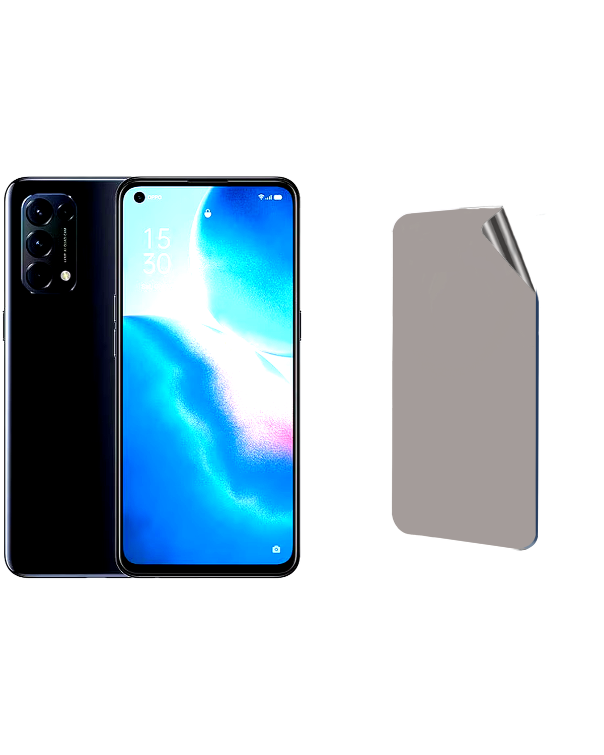 Oppo Reno 5 Uyumlu Hayalet Ekran Kırılmaz Cam Ekran Koruyucu Film 8684609387155