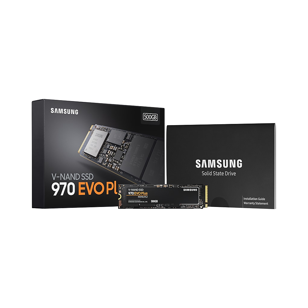 Samsung Mz-V7S500Bw 970 Evo Plus 500Gb 3500/3200 Gen3, Nvme Pcıe M.2 Ssd