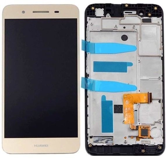 Huawei GR3 Lcd Ekran Full Kasa Sarı Filimli 1