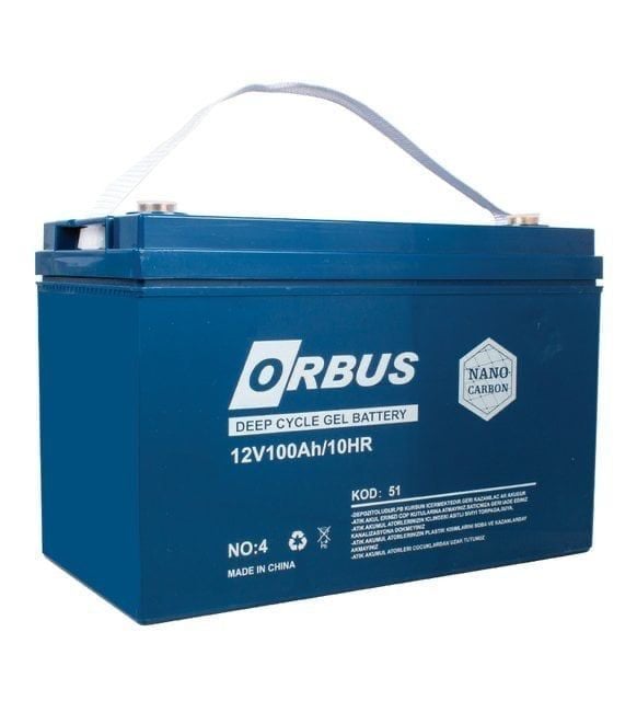 ORBUS 12V 100AH KARBON JEL AKÜ