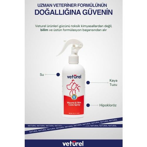 Yara ve Deri Bakım Spreyi 300ml Kedi Mantar Tahriş Köpek Bakım  Spreyi