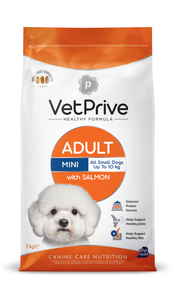 Vet Prive Mini Adult Somonlu Köpek Maması 3 kg