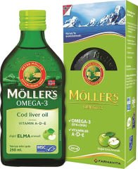 MOLLERS OMEGA 3 DOGAL ELMA AROMALI BALIK YAGI SURUBU 250 ML