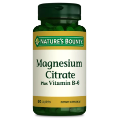 Nature's Bounty Magnesium Citrate Plus Vitamin B-6 60 Tablet