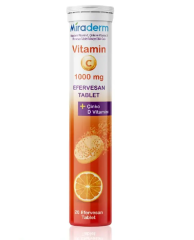 Miraderm Vitamin C 1000 mg 20 Efervesan Tablet