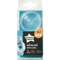 Tommee Tippee Biberon Emziği Anti-Colic 3 Ay+ 2 Delik