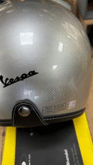 VESPA İTALYA JET KASK GRİ