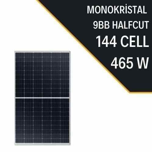 Lexron 465W 9BB Half Cut Mono Güneş Paneli