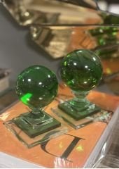 İkili Yeşil Kristal Küre