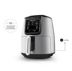 Karaca Air Pro Cook XL 2 in 1 Konuşan Airfryer Cool Gray 4 Kişilik