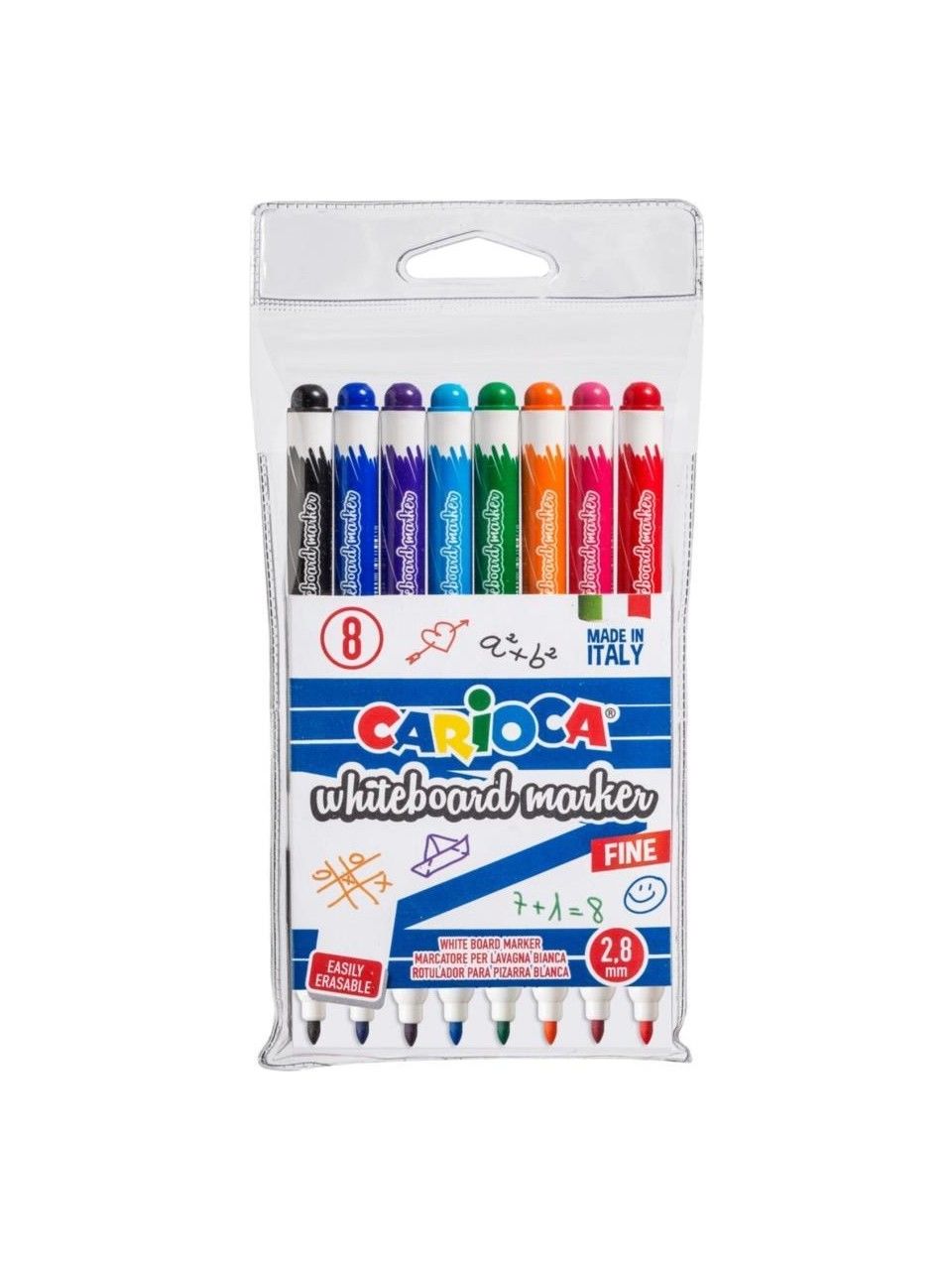 BEYAZ TAHTA KALEMİ 8 RENK 8'Lİ PVC 2.8 MM