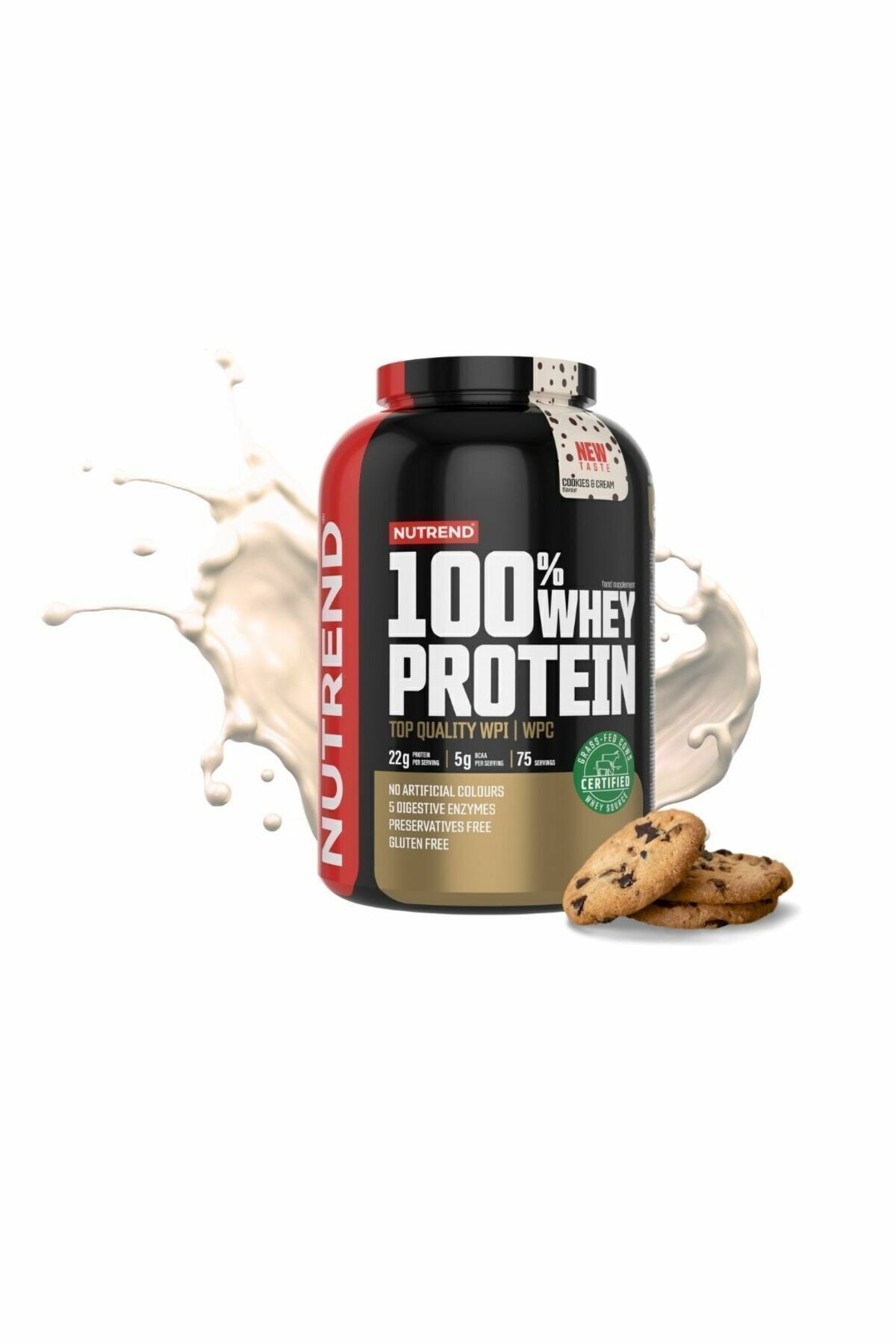 Nutrend Whey Protein 2250g - Cookies & Cream