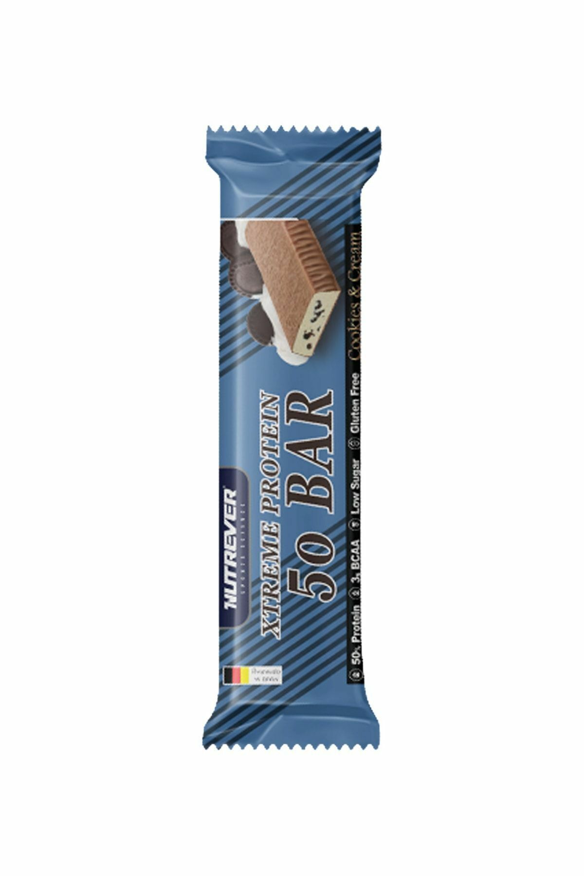 Nutrever Xtreme Protein Bar 50g - Cookies & Cream (Tekli)