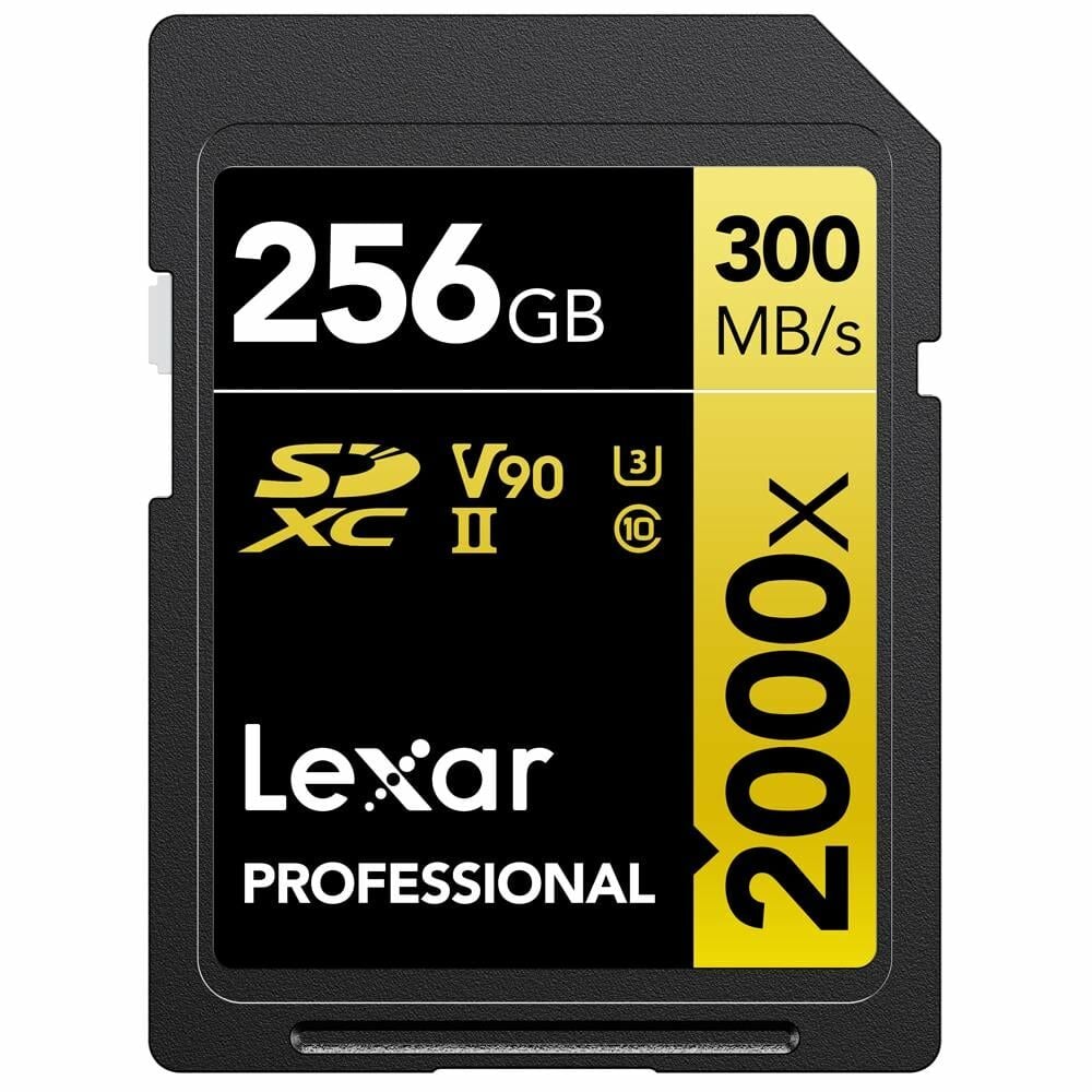 256GB Lexar® Professional 2000x SDXC™ UHS-II cards, - LSD2000256G-BNNNG