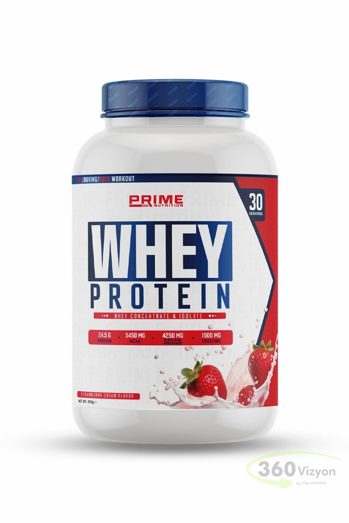 Prime Nutrition Whey Protein™ 990g - Strawberry Cream