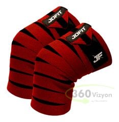 Jofit Knee Wraps Kırmızı - Siyah