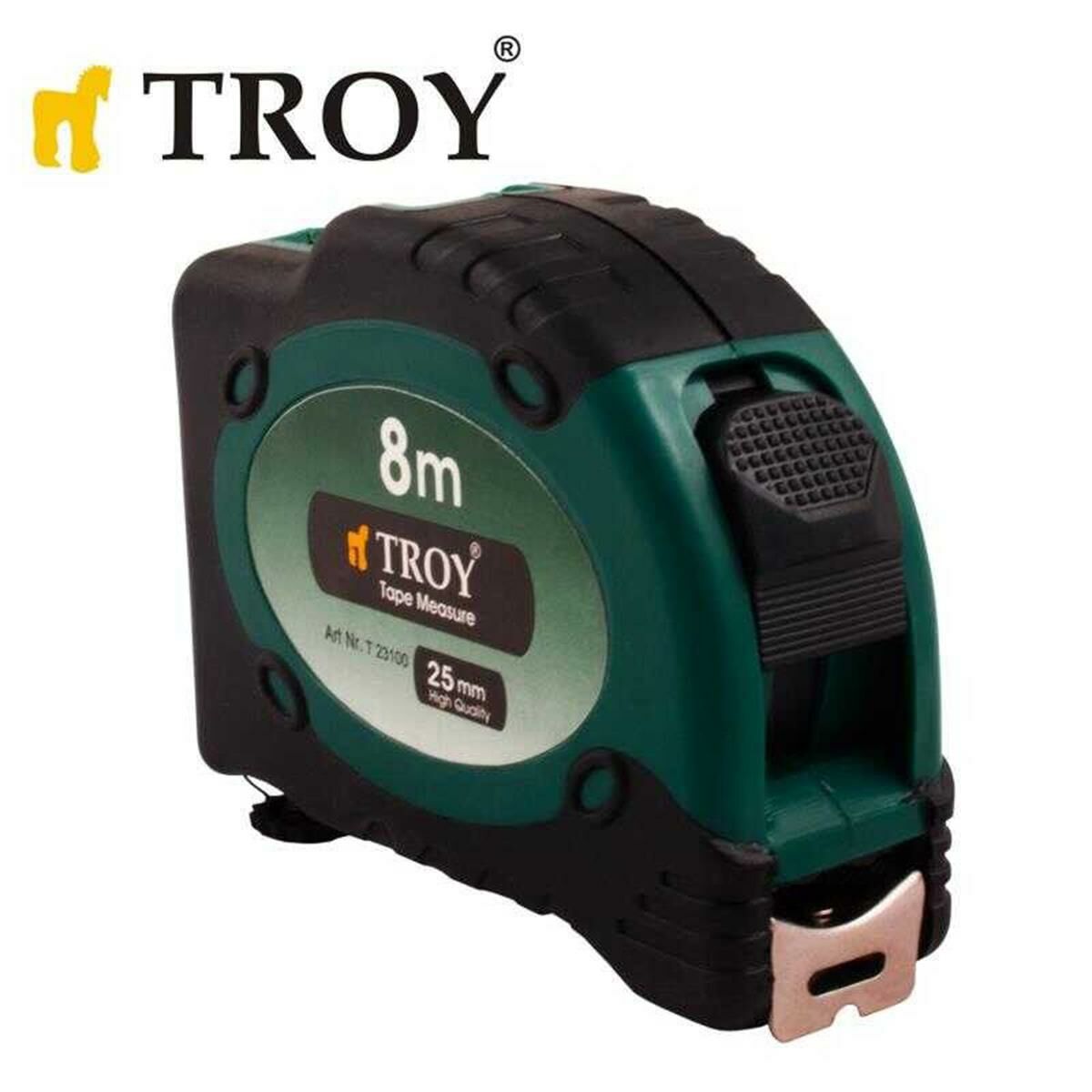 Troy 23100 Lazerli Şerit Metre 8x25mm