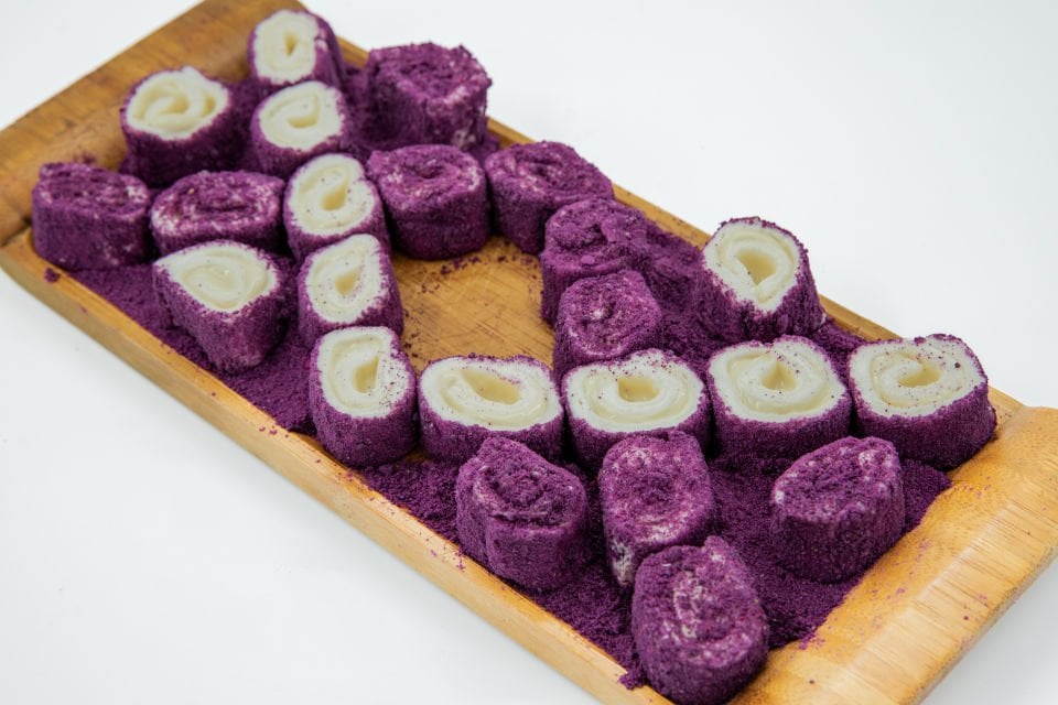 Beyaz Çİkolatalı Mor Velvetli Lokum 500gr