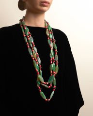 AGATE, CORAL, TURKUAZ KOLYE