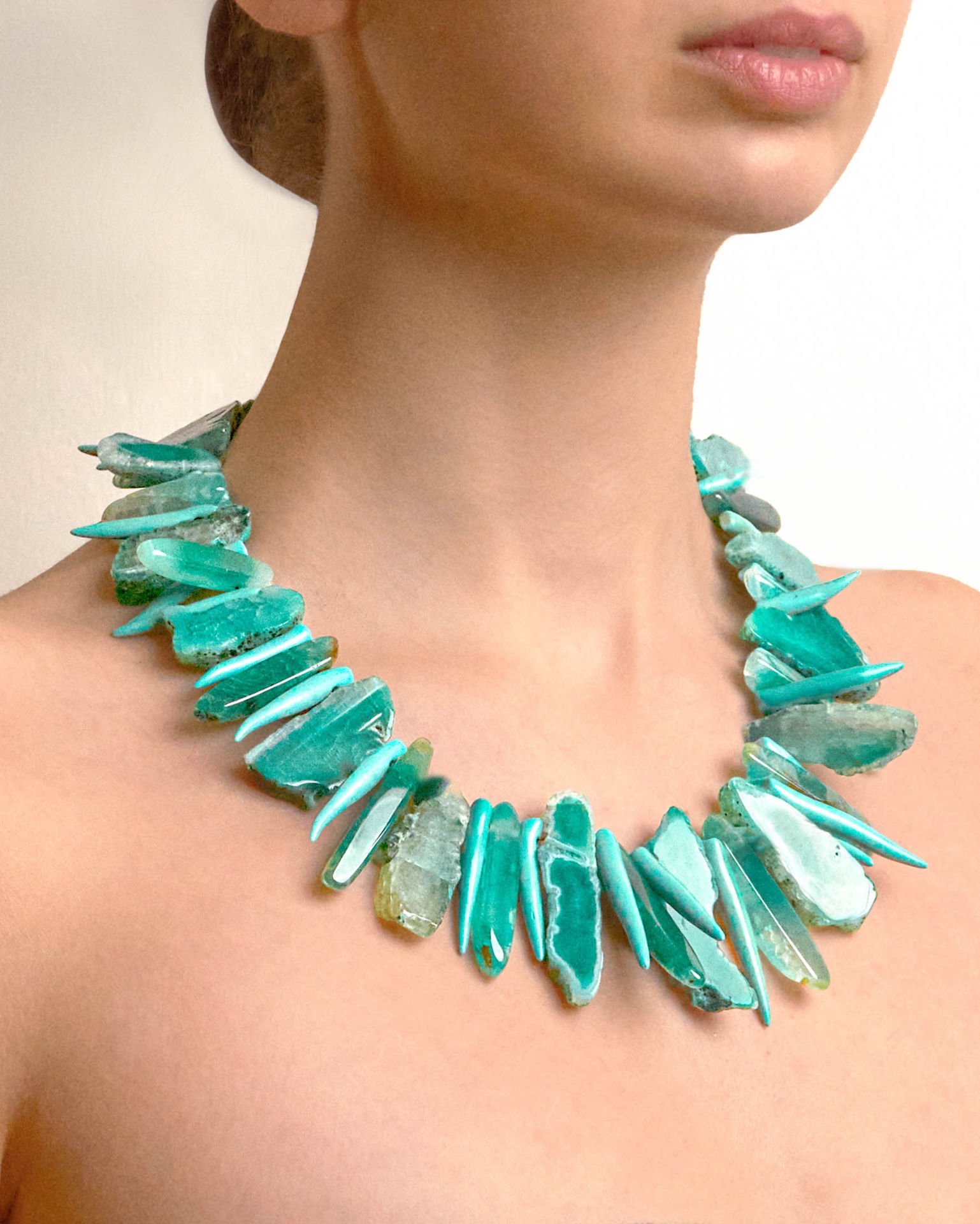 AGATE & CORAL PRENSES KOLYE