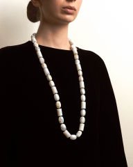 AGATE UZUN MILKY KOLYE