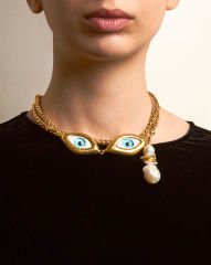 OCULUS TALISMAN ÇİFT GÖZLÜ PANDANTİF KOLYE