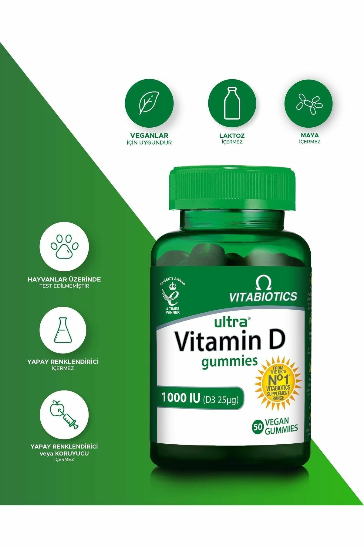 Ultra Vitamin D Gummies 1000 IU 50 Gummies