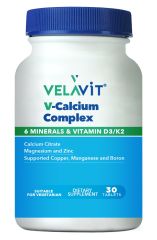 Velavit V-Calcium Complex Takviye Edici Gıda 30 tablet