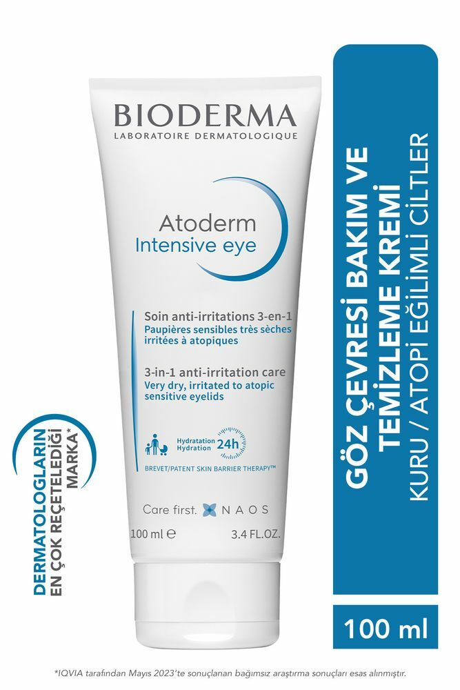 Bioderma Atoderm Intensive Eye Göz Çevresi Kremi ve Temizleyici Hyalüronik Asit 100 ml