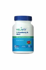 Velavit V-Cranberry & Vit C 30 Kapsül