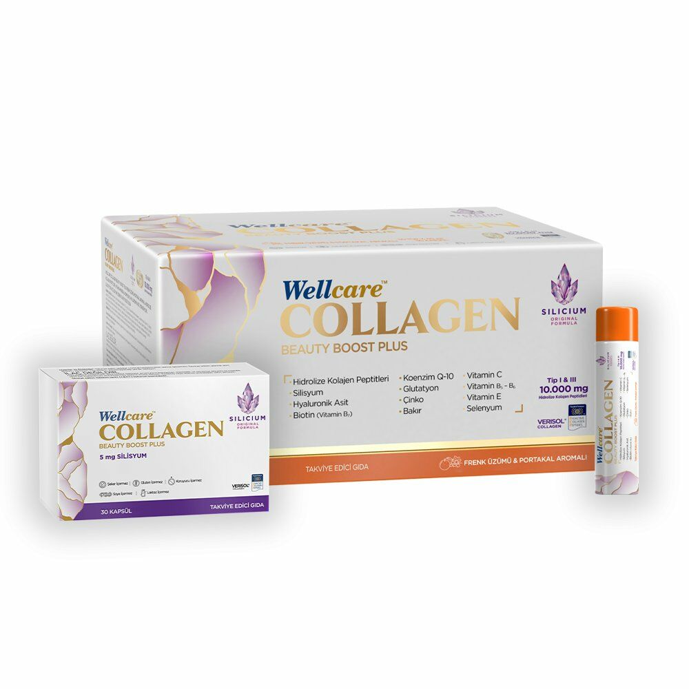 Wellcare Collagen Beauty Boost Plus  10.000 mg Tip I-III Hidrolize Kolajen