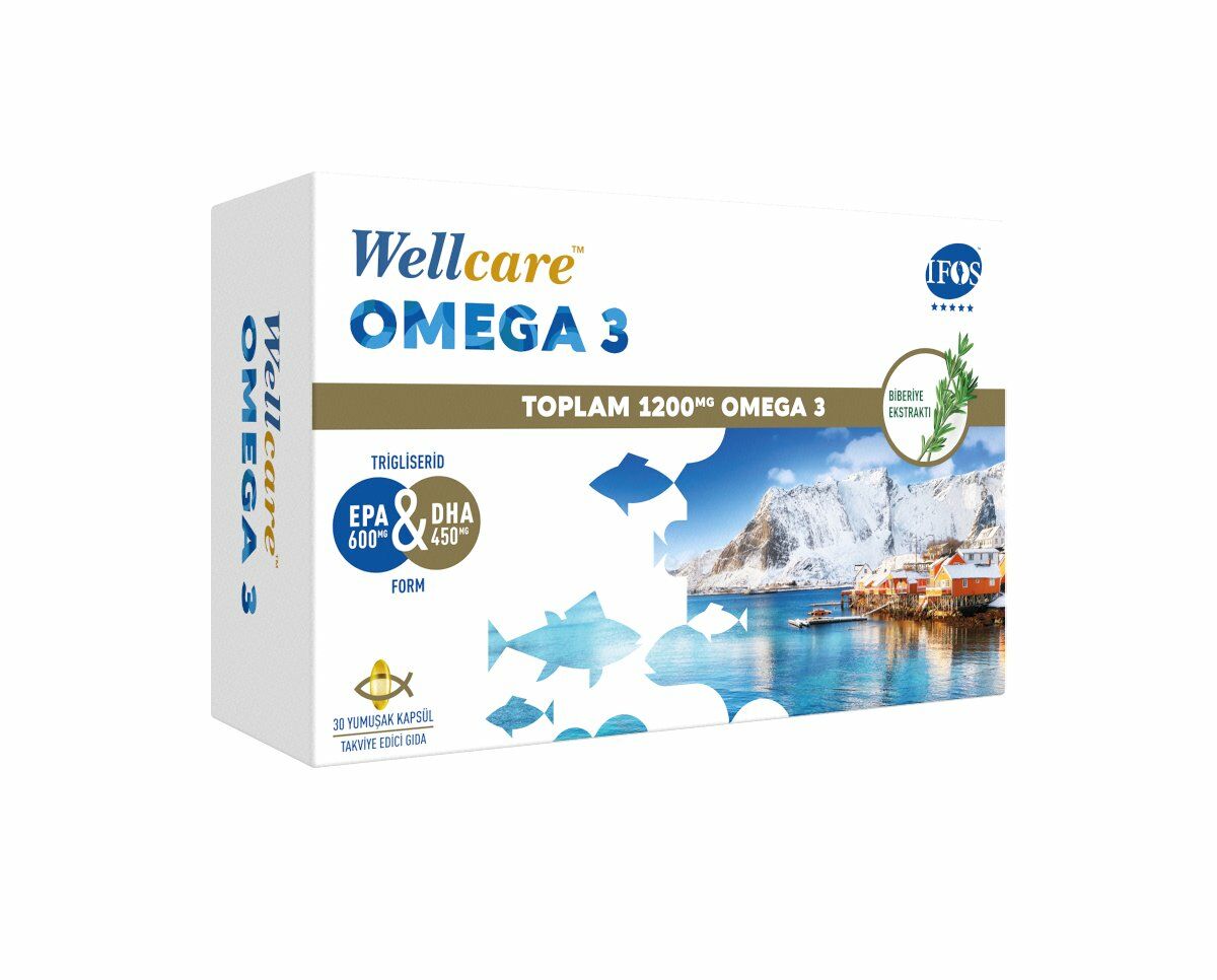 Wellcare Omega 3 Balık Yağı 30 Kapsül