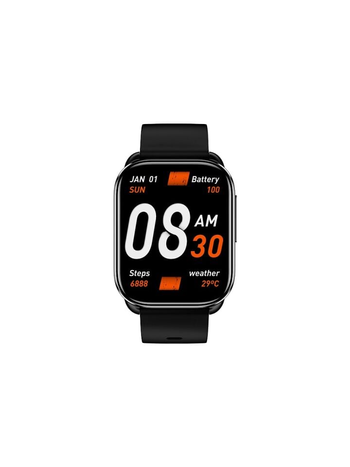 Qcy Watch Gs Sesli Telefon Görüşmeli Akıllı Saat Siyah