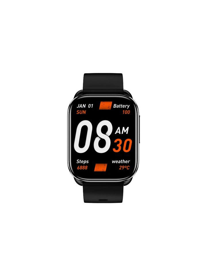 Qcy Watch Gs Sesli Telefon Görüşmeli Akıllı Saat Siyah