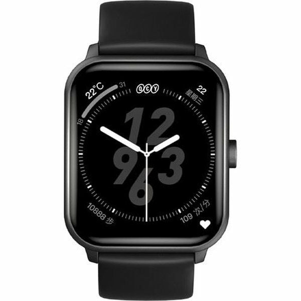 Qcy Gts 1.85 HD Ekran Sesli Görüşme Akıllı Saat Siyah