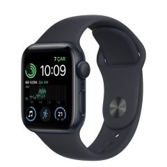 Apple Watch SE 2 40mm Siyah Alüminyum Kasa ve Siyah Spor Kordon MNJT3TU/A