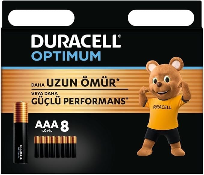 Duracell Optimum AAA 8 Parça İnce Kalem Pil