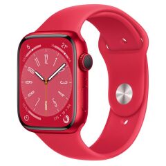 Apple Watch Series 8 GPS 45MM Kırmızı Alüminyum Kasa ve Kırmızı Spor Kordon MNP43TU/A