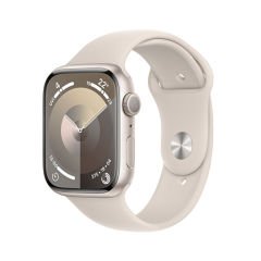 Apple Watch Series 9 GPS 45mm Yıldız Işığı Alüminyum Kasa ve Yıldız Işığı Spor Kordon - S/M - MR963TU/A