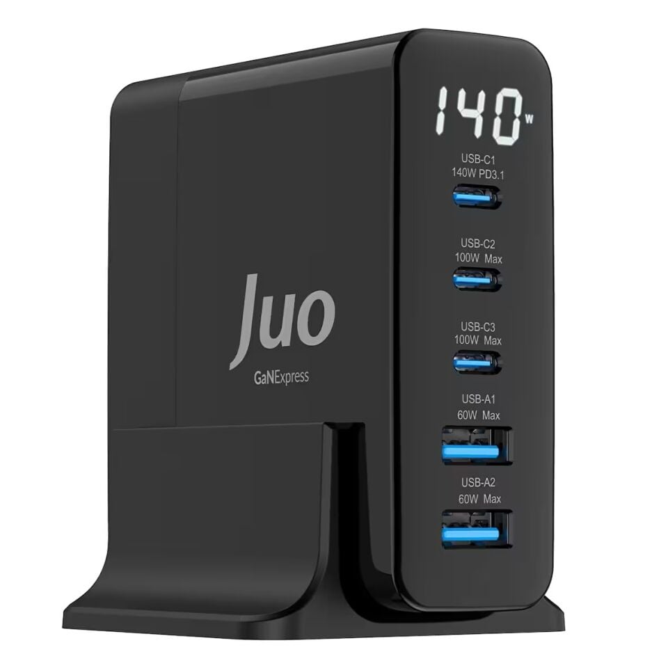 Juo 140W GaN Type-C + 2 USB-A Laptop Uyumlu Şarj Aleti