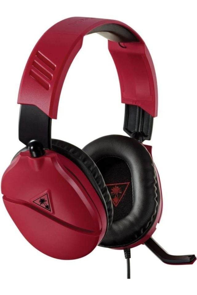 Turtle Beach Recon 70 PS5/4 Uyumlu Kablolu Oyuncu Kulaklığı Kırmızı