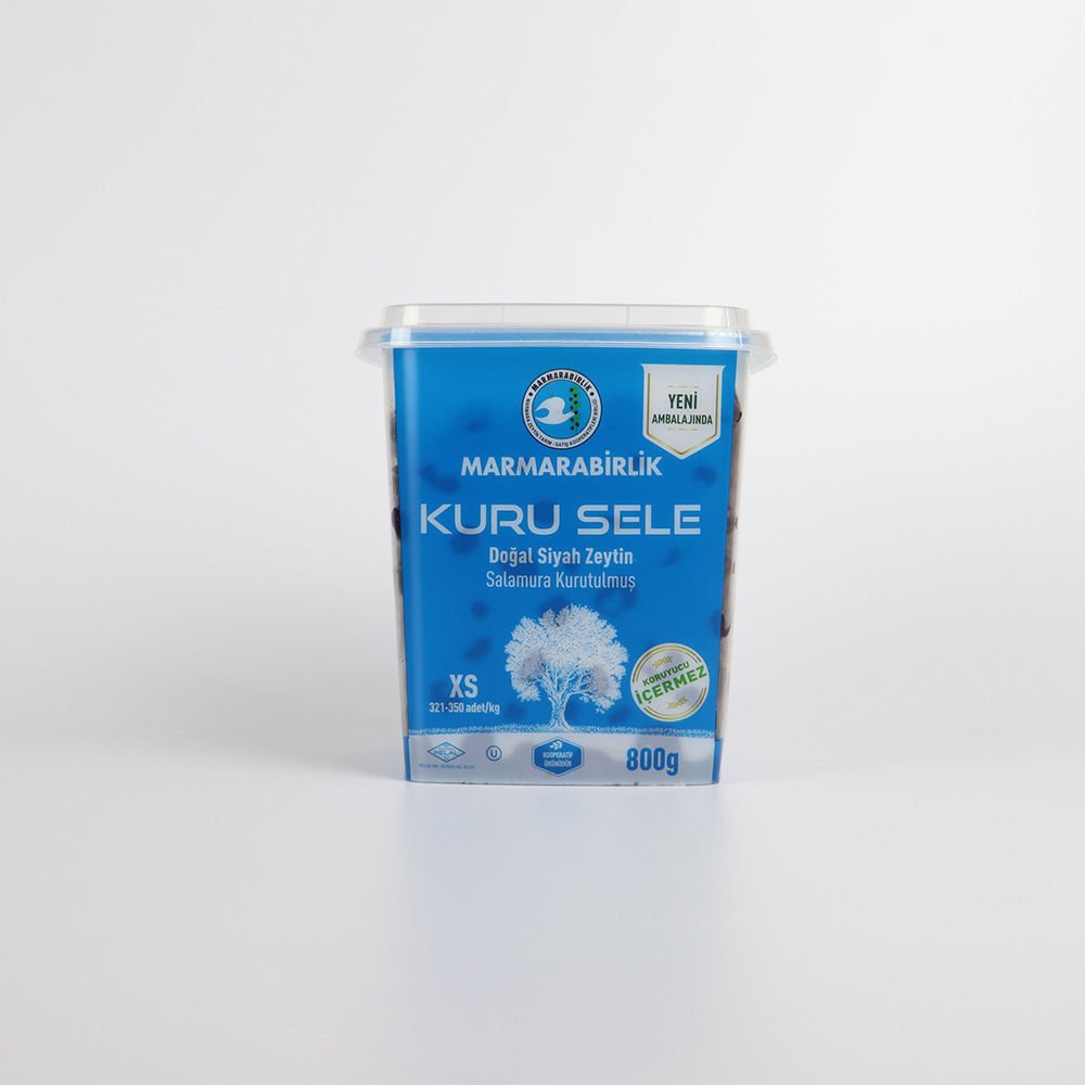 Marmarabirlik Kuru Sele Doğal Siyah Zeytin 800 Gr