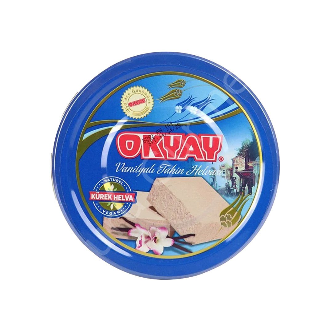 Okyay Vanilyalı Tahin Helvası Teneke Kutulu 840 Gr