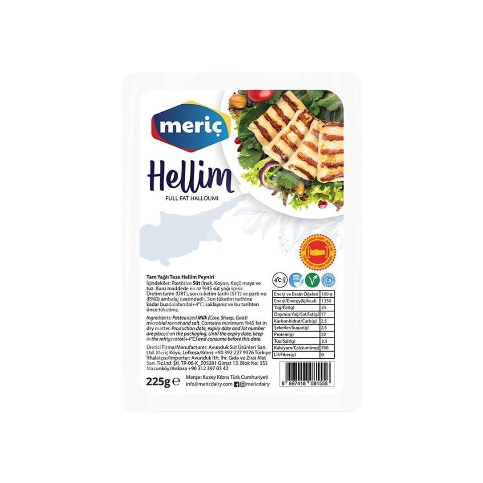 Meriç Hellim Peyniri 225 Gr