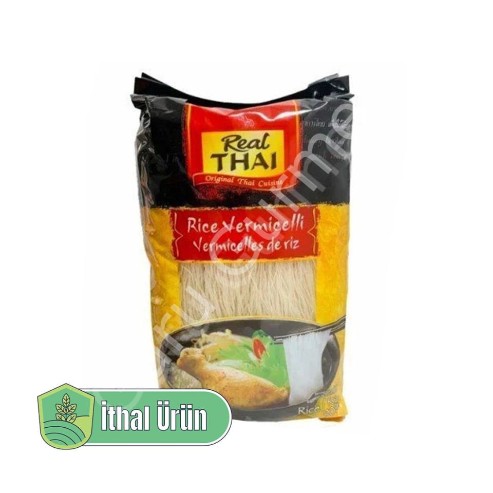 Real Thai Pirinç Şehriye rice Vermicelli 375 Gr