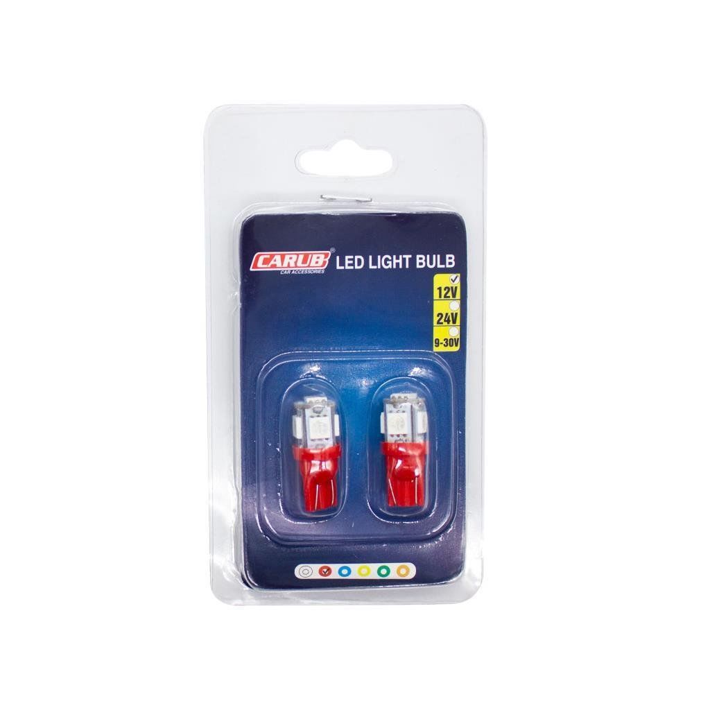 Remkay 12V 5 Led Kırmızı Dipsiz Ampul