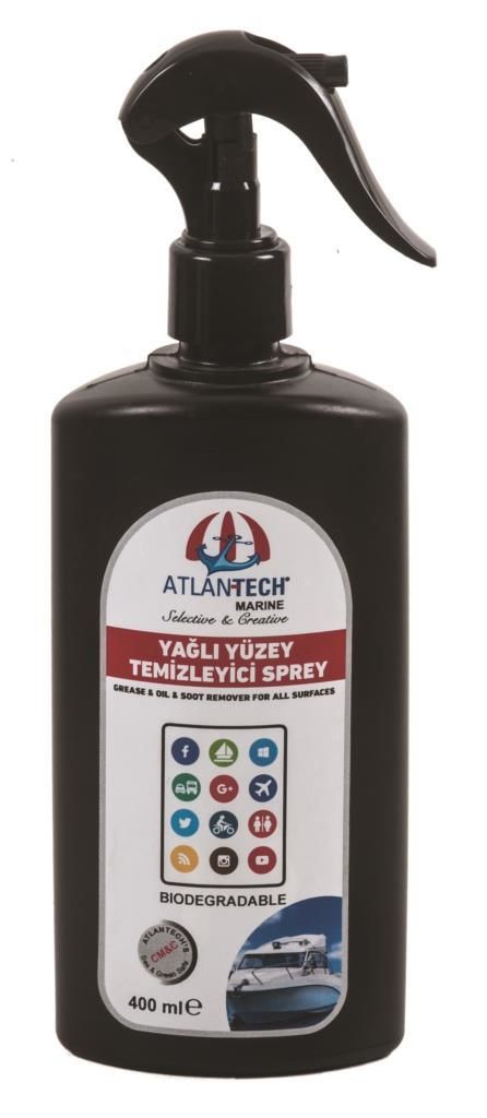 Atlantech 2583 Yağlı Yüzey Temizleyici 400ml