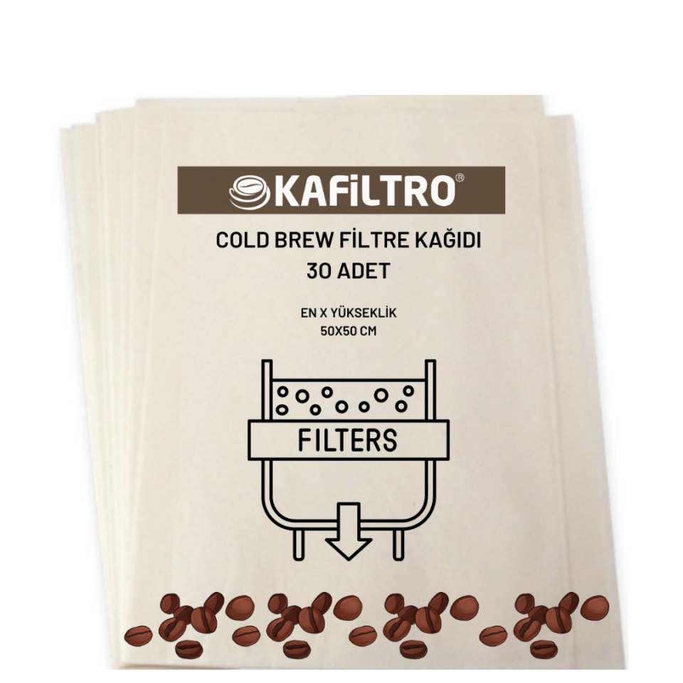 Kafiltro Cold Brew Filtre Kağıdı (30 Adet)