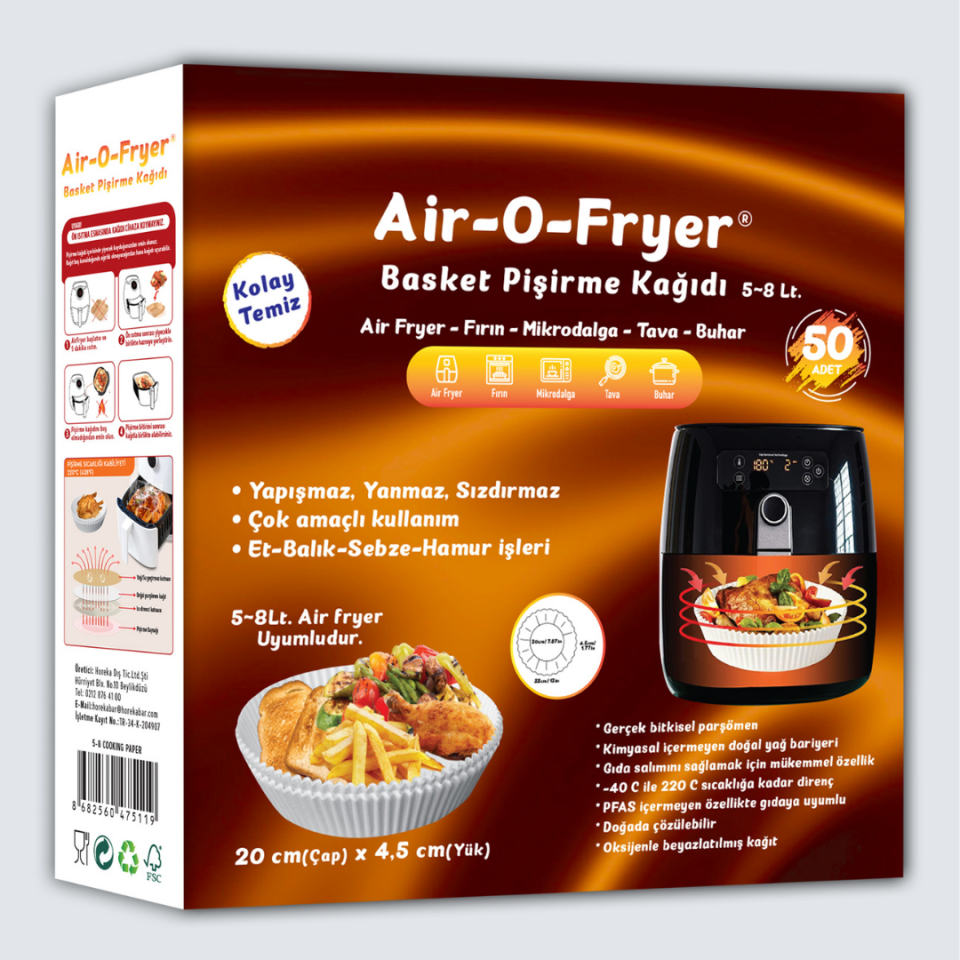 Air-O-Fryer Pişirme Kağıdı